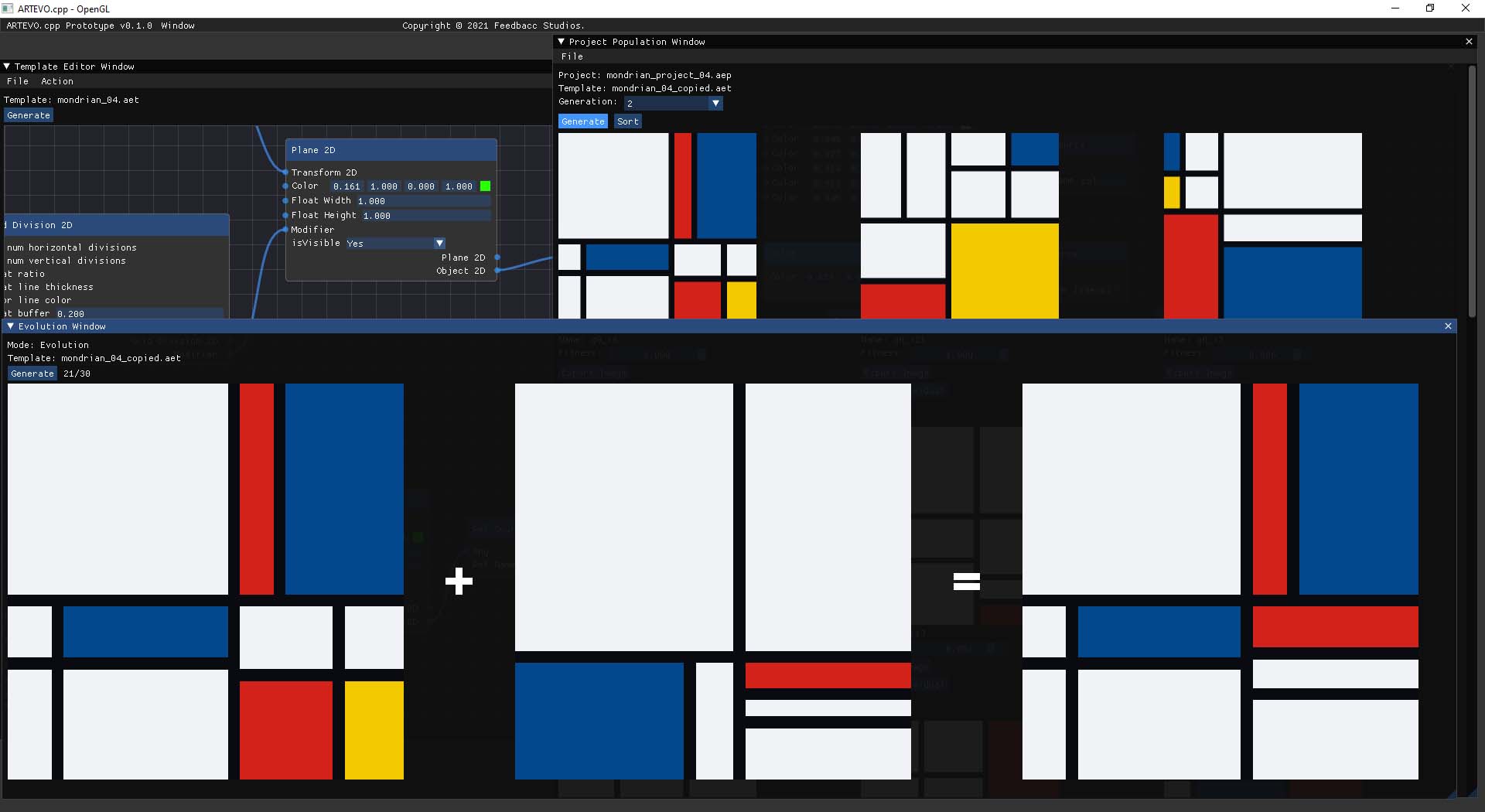 ARTEVO.cpp Mondrian Evolution