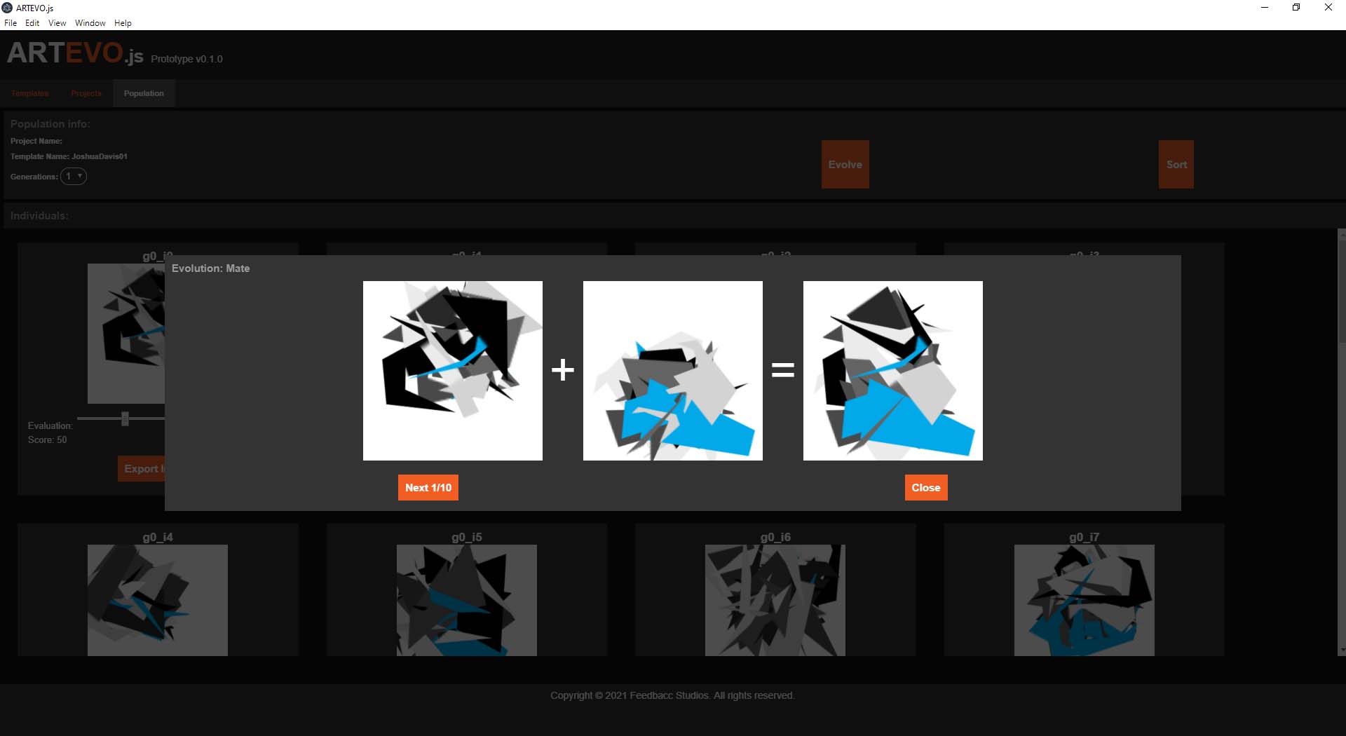 ARTEVO.js Joshua Davis Evolution