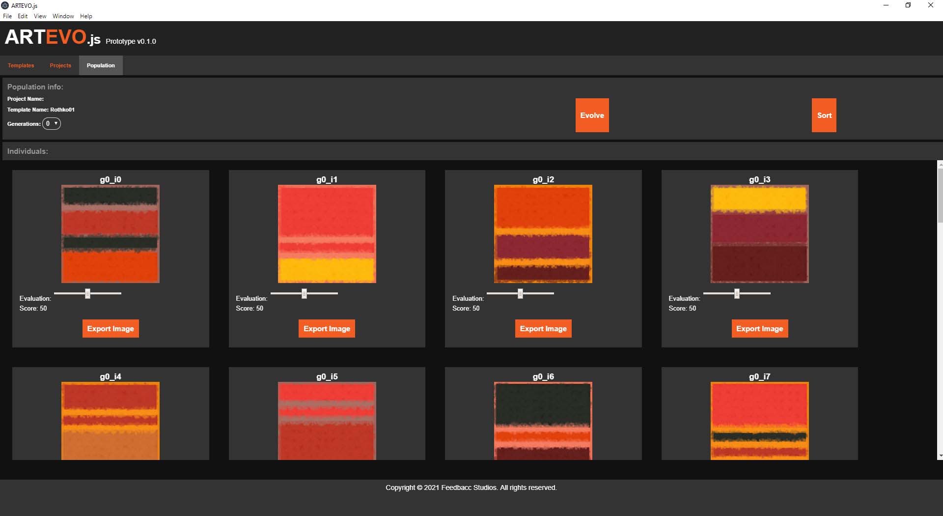 ARTEVO.js Rothko Population