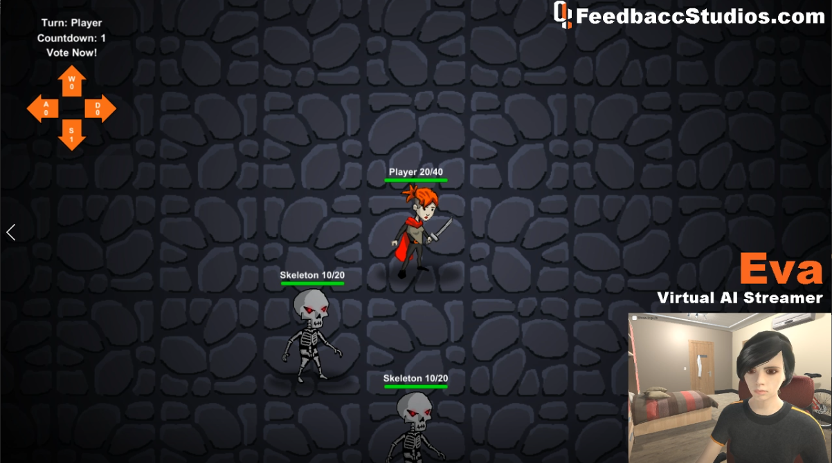 Eva playing Dungeon Crawler